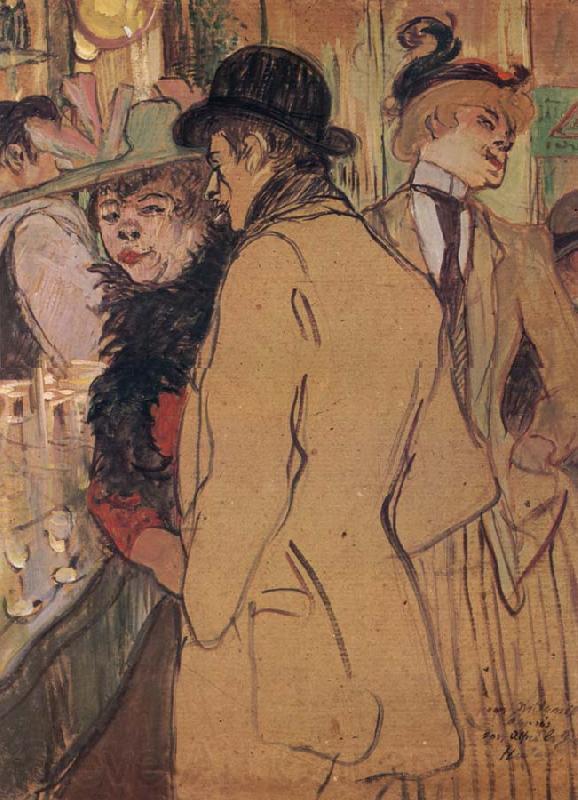 Henri  Toulouse-Lautrec Alfred la Guigne Norge oil painting art